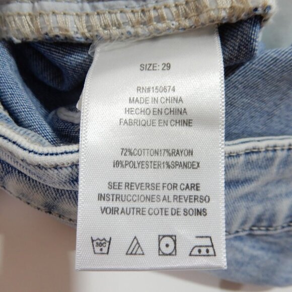 Wash Lab Selma Pieced Asymmetric Denim Maxi SKIRT Size 29 Surf Blue NEW $128 - Picture 8 of 8